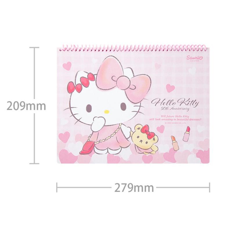 現貨正版 三麗鷗繪圖本 kitty圖畫本 塗鴉冊 外出圖書紙 庫洛米剪貼簿 大耳狗素描本 畫畫本 畫冊 隨手記錄 旅行-細節圖4