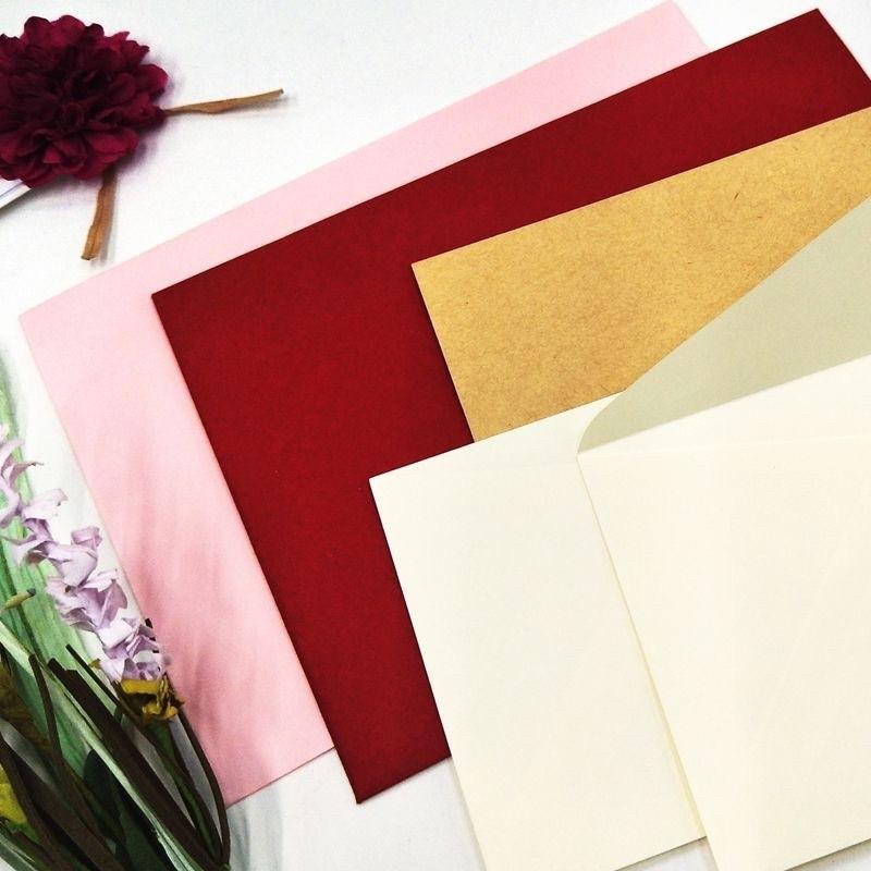 現貨正版 18K素色信封組 大份量 純色信封 邀請卡信封 西式信封 信封袋-細節圖7