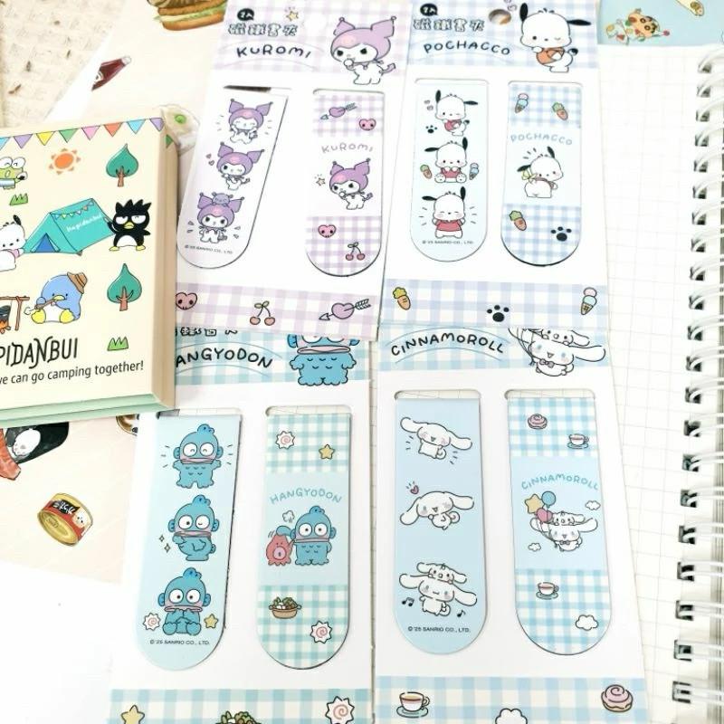 現貨正版 三麗鷗 2入磁鐵書夾 酷洛米 磁性書籤 可愛書夾 人魚漢頓 帕恰狗 大耳狗 書夾 造型書籤 2入書夾 台灣製-細節圖2