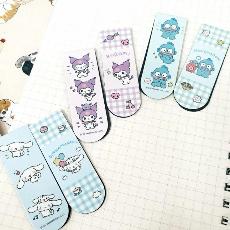 現貨正版 三麗鷗 2入磁鐵書夾 酷洛米 磁性書籤 可愛書夾 人魚漢頓 帕恰狗 大耳狗 書夾 造型書籤 2入書夾 台灣製-細節圖7