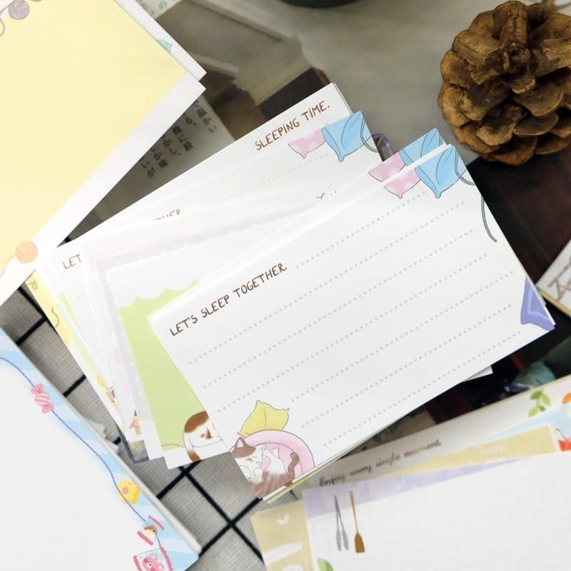 現貨正版 彩色名片卡 彩名卡 傳情小卡 便條 AQ6001 手繪 設計 名片 便條紙 備忘 memo 名片卡 禮物卡-細節圖6