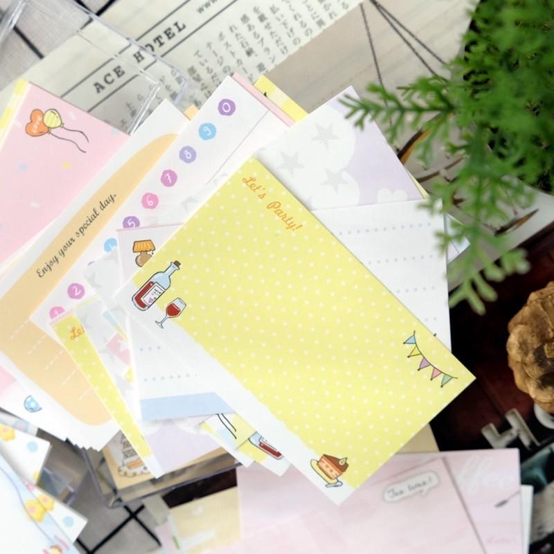 現貨正版 彩色名片卡 彩名卡 傳情小卡 便條 AQ6001 手繪 設計 名片 便條紙 備忘 memo 名片卡 禮物卡-細節圖7