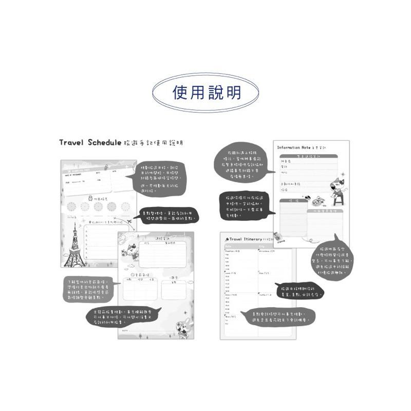 現貨正版 旅遊手記 50K旅遊手記PVC 旅行筆記本 旅游計劃本 50K 行程日記本 票卡收據 附PVC夾鏈袋 紀念郵戳-細節圖5