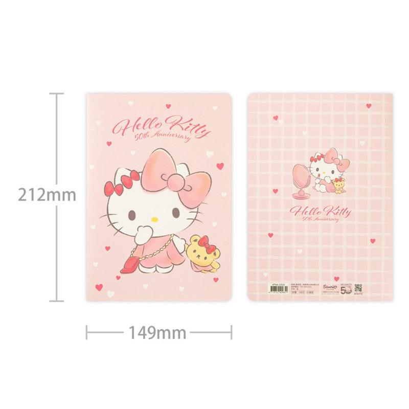 現貨正版 三麗鷗 定頁筆記 橫線筆記本 KITTY 酷洛米 記事本 備忘 行程規劃-細節圖3