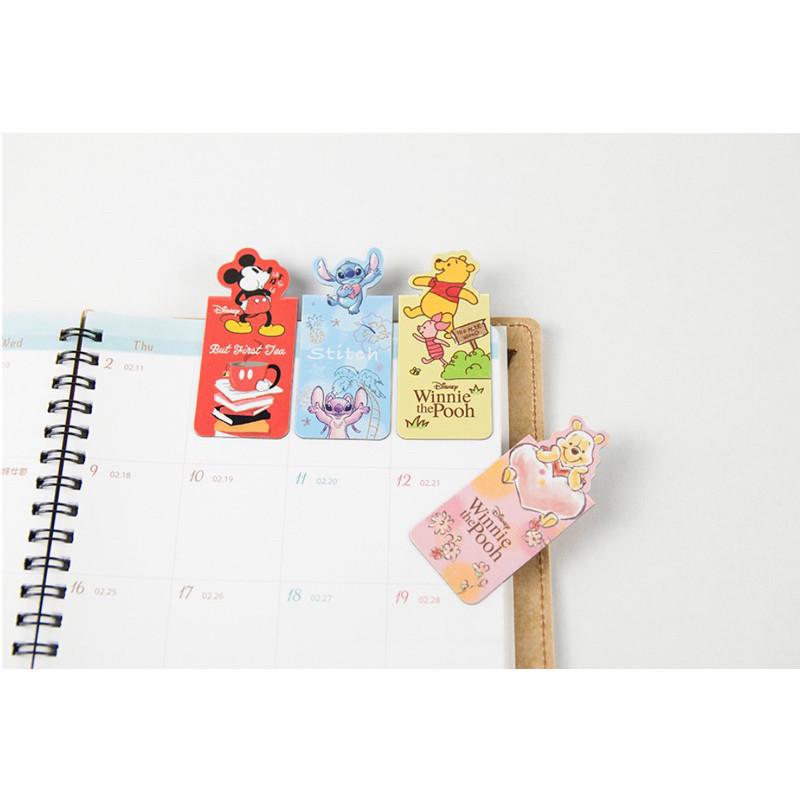 現貨正版 迪士尼磁性書籤 1入 書夾 維尼 愛麗絲 米奇 公主 重點書籤 看書必備 熊抱哥 奇蒂 史迪奇 玩具總動員-細節圖2