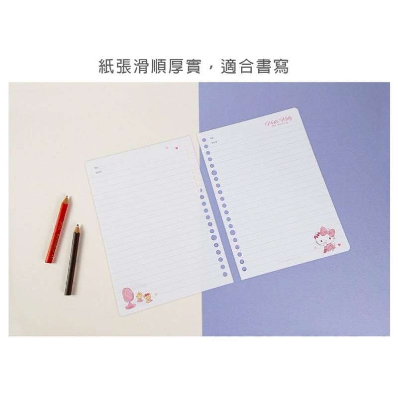 現貨正版 三麗鷗20孔活頁內紙 kitty活頁紙 A5 20孔 20頁入 酷洛米活頁紙 人魚漢頓活頁式 80磅-細節圖4