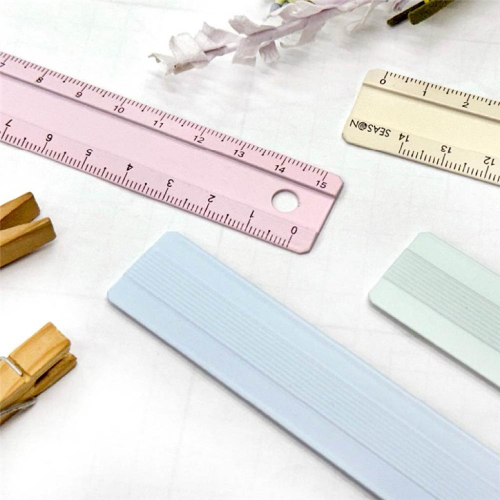 現貨正版 防滑鋁尺15cm 15公分尺 文具 直尺 可愛卡通尺 15cm尺-細節圖9