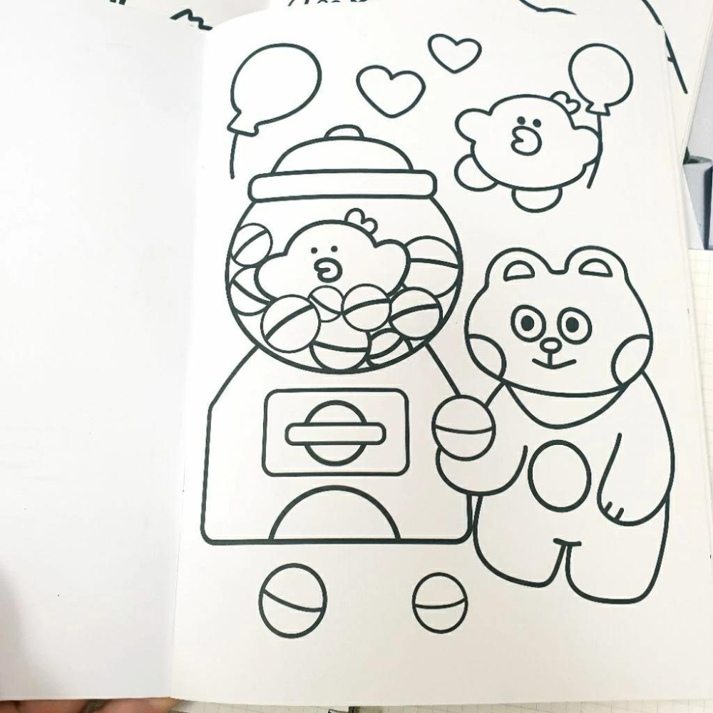 現貨正版 有吉合作社 童話著色本 16k 有趣著色本 塗鴉本 繪圖本 動物 海洋 食物 著色紙 畫冊 露營 游泳 台灣製-細節圖3