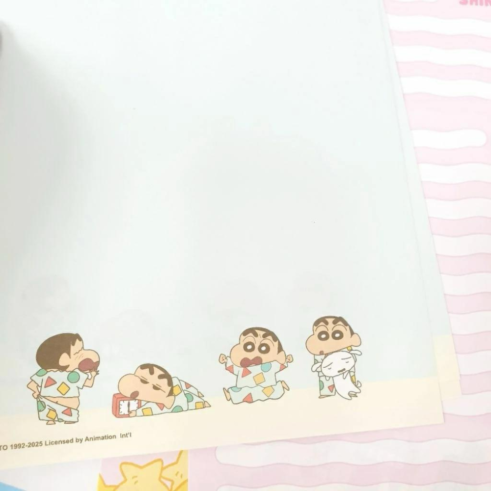 現貨正版 蠟筆小新 信封信紙套組 野原新之助 信封12入 信紙30入 可愛信紙 便條紙 留言紙 小白 巧克比 小葵 台灣-細節圖4
