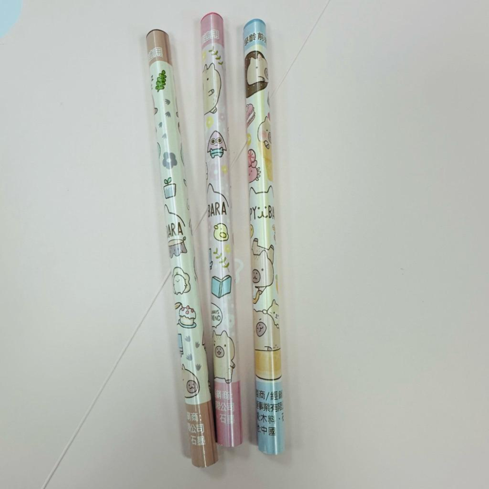 現貨正版 卡皮巴拉 3入學齡前鉛筆 水豚2B鉛筆 大三角筆桿 學前鉛筆 卡通鉛筆 抗菌 鉛筆 兒童 文具 幼稚園 學齡前-細節圖4