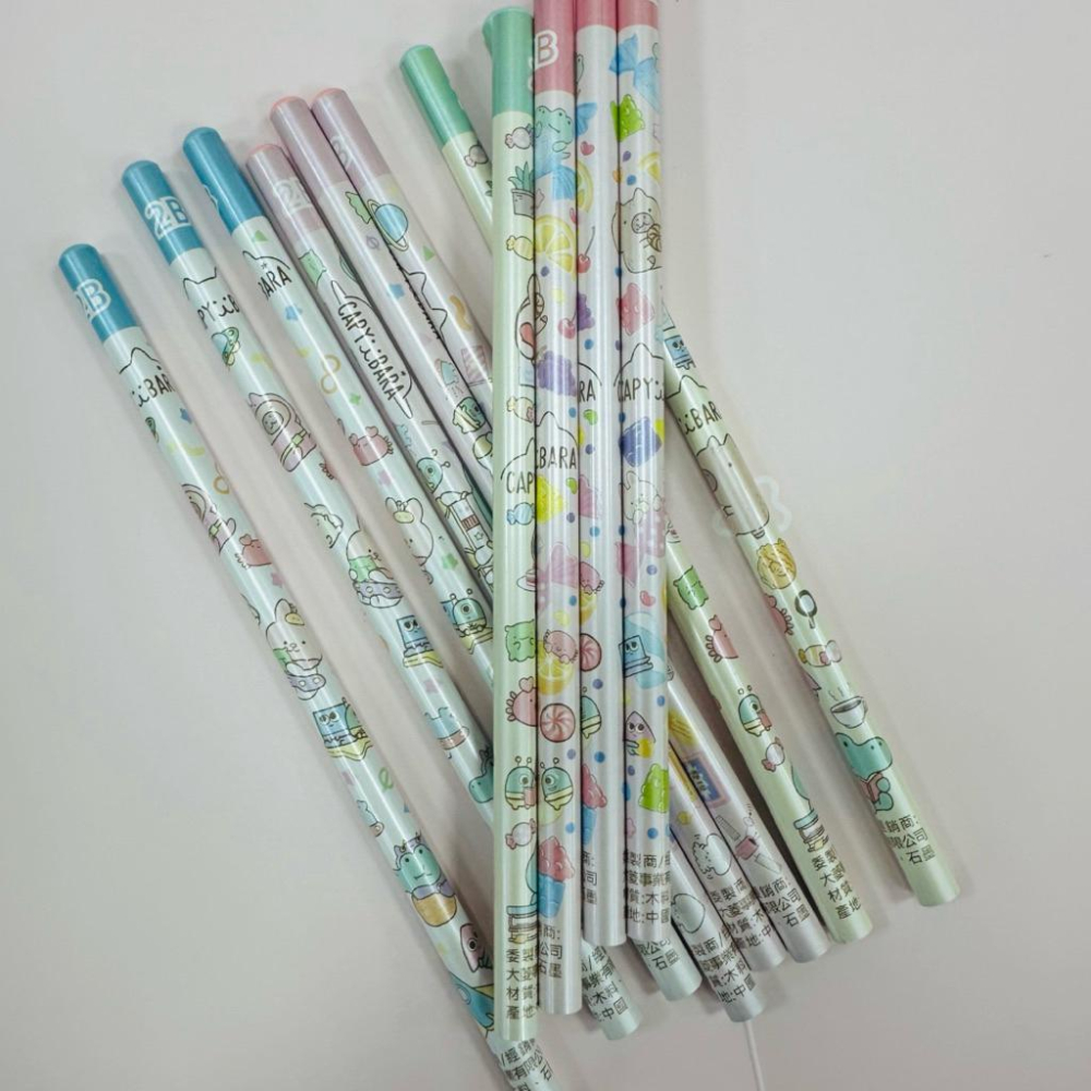 現貨正版 卡皮巴拉 6入木頭鉛筆 水豚 2B鉛筆 學前鉛筆 卡通鉛筆 抗菌 鉛筆 兒童 文具 幼稚園 學齡前-細節圖5