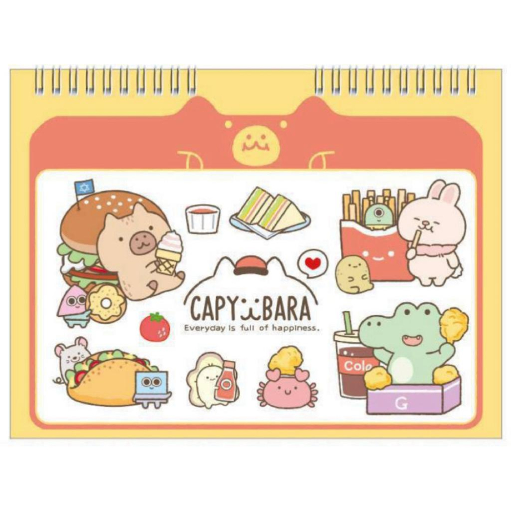 現貨正版 卡皮巴拉 素描剪貼簿 13K 塗鴉本 畫冊 圖畫紙 畫本 繪本 剪貼畫冊 水豚君 卡皮胖拉 水豚 繪圖本 畫本-細節圖9