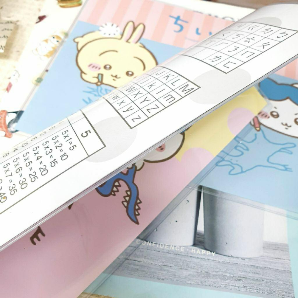 現貨正版 吉伊卡哇 兩用墊板 烏薩奇 小八貓 墊板 16k墊板 可收納紙張 九九乘法表 注音符號 英文字母 軟性墊板-細節圖9