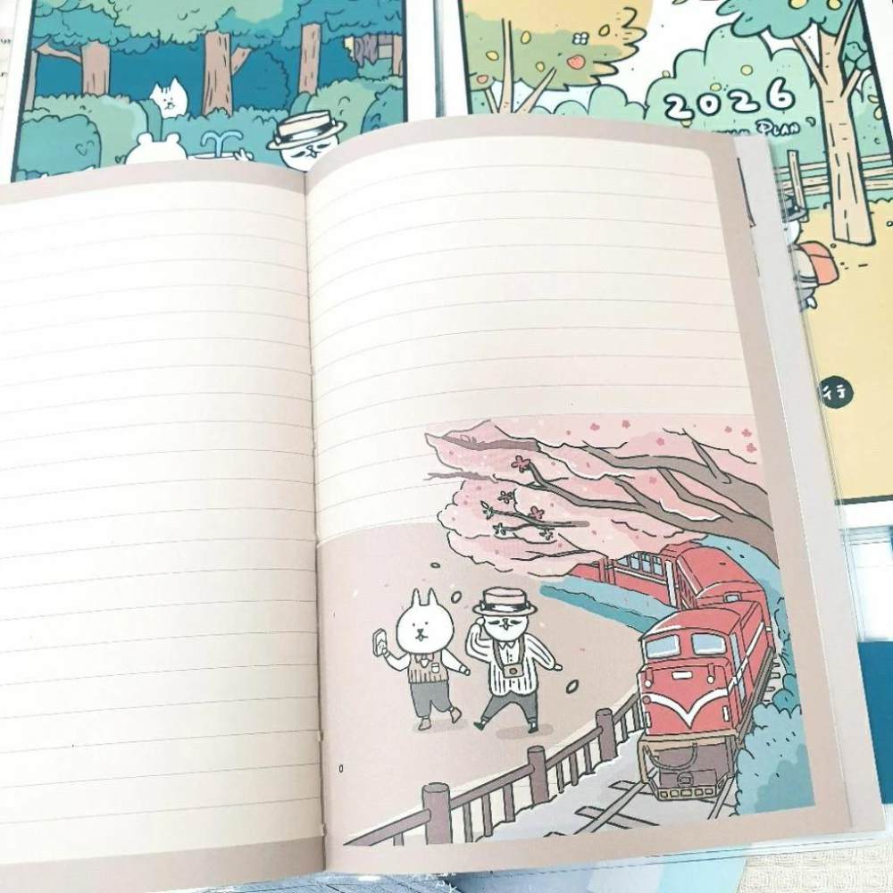 現貨正版 2026年 貓行李 跨年月計劃 25k  日誌 月計畫筆記 月誌 學年 18個月手帳 行事曆 年度計劃 收支表-細節圖3