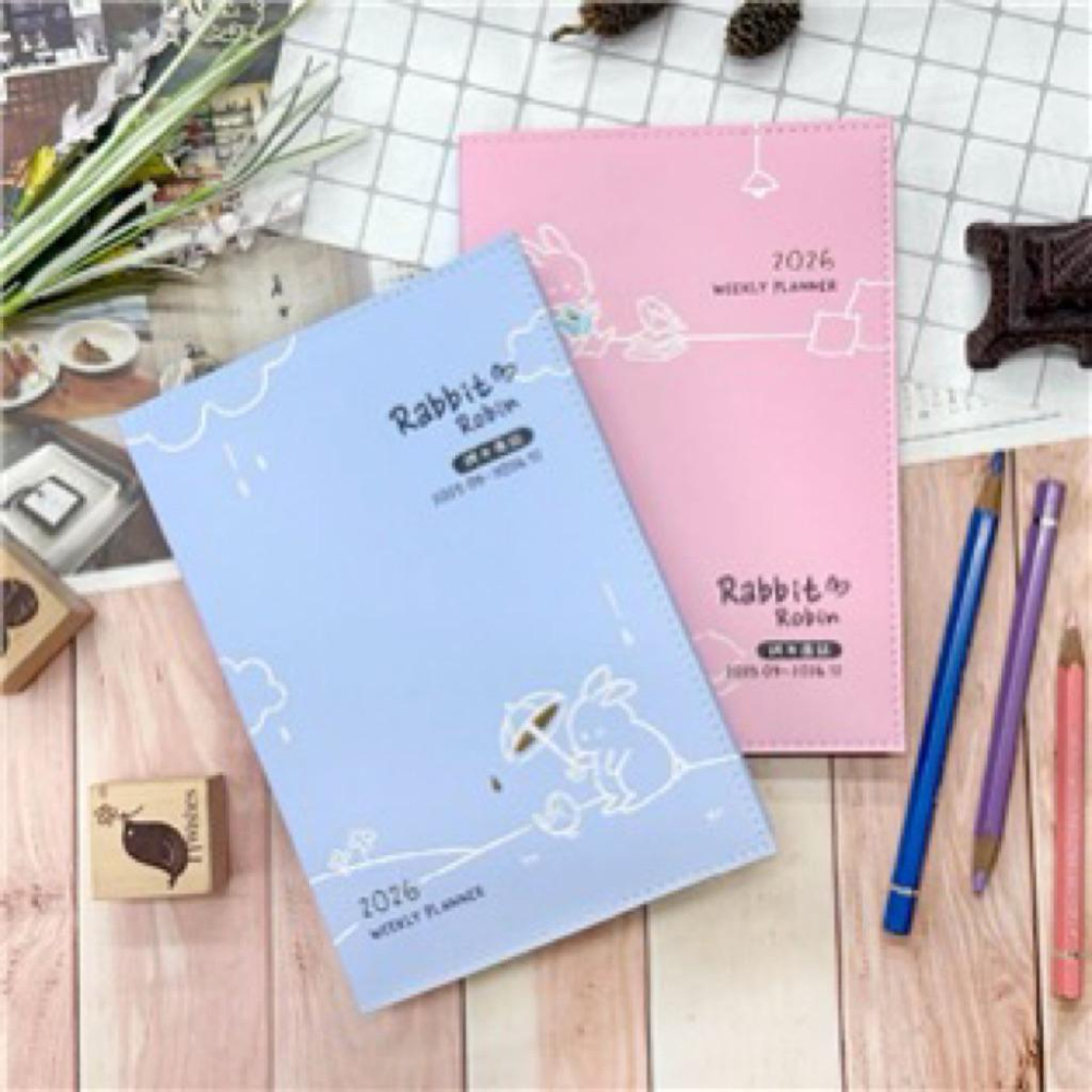 現貨正版 2026年 跨年日誌 32K車縫週誌行事曆 手帳 行事曆 年度計劃表 年度月計劃 MEMO 行程規劃 旅行-細節圖2