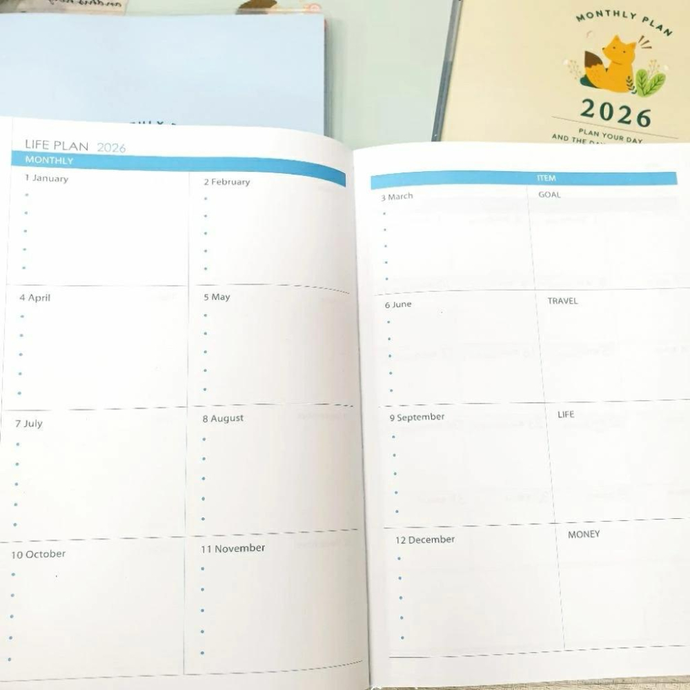 2026 跨年月誌 25k跨年月計畫 月誌 學年月計畫 18個月 手帳 行事曆 備忘錄 年度計畫 收支表 記事本 課表-細節圖8