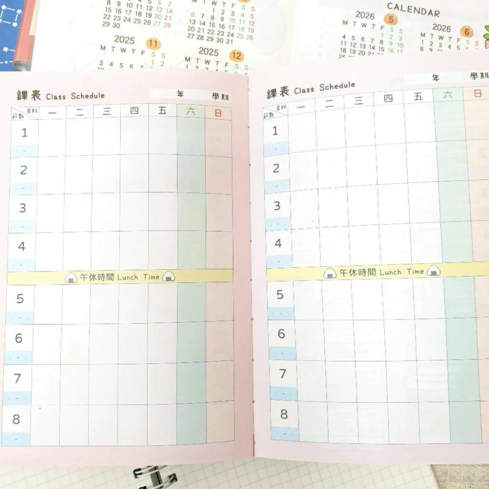 現貨正版 2026年 卡皮巴拉 32k年度手帳 水豚 週計畫 一週二頁 行事曆 備忘錄 行程規劃 學習年度計畫台灣製-細節圖8