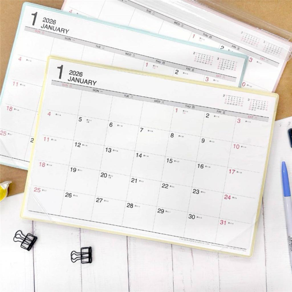現貨正版 2026年 超值13開桌曆(附墊) A4桌墊月曆 13K年曆 行事曆 年度計劃 學習規劃 旅遊規劃行程 排班表-細節圖8