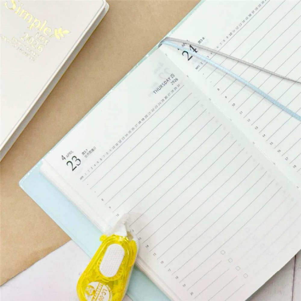 現貨正版 2026年 50K橫線日誌 一天一頁 工商日誌 效率手冊 手帳 YD2650X 年度計劃 學習規劃 旅遊規劃-細節圖3