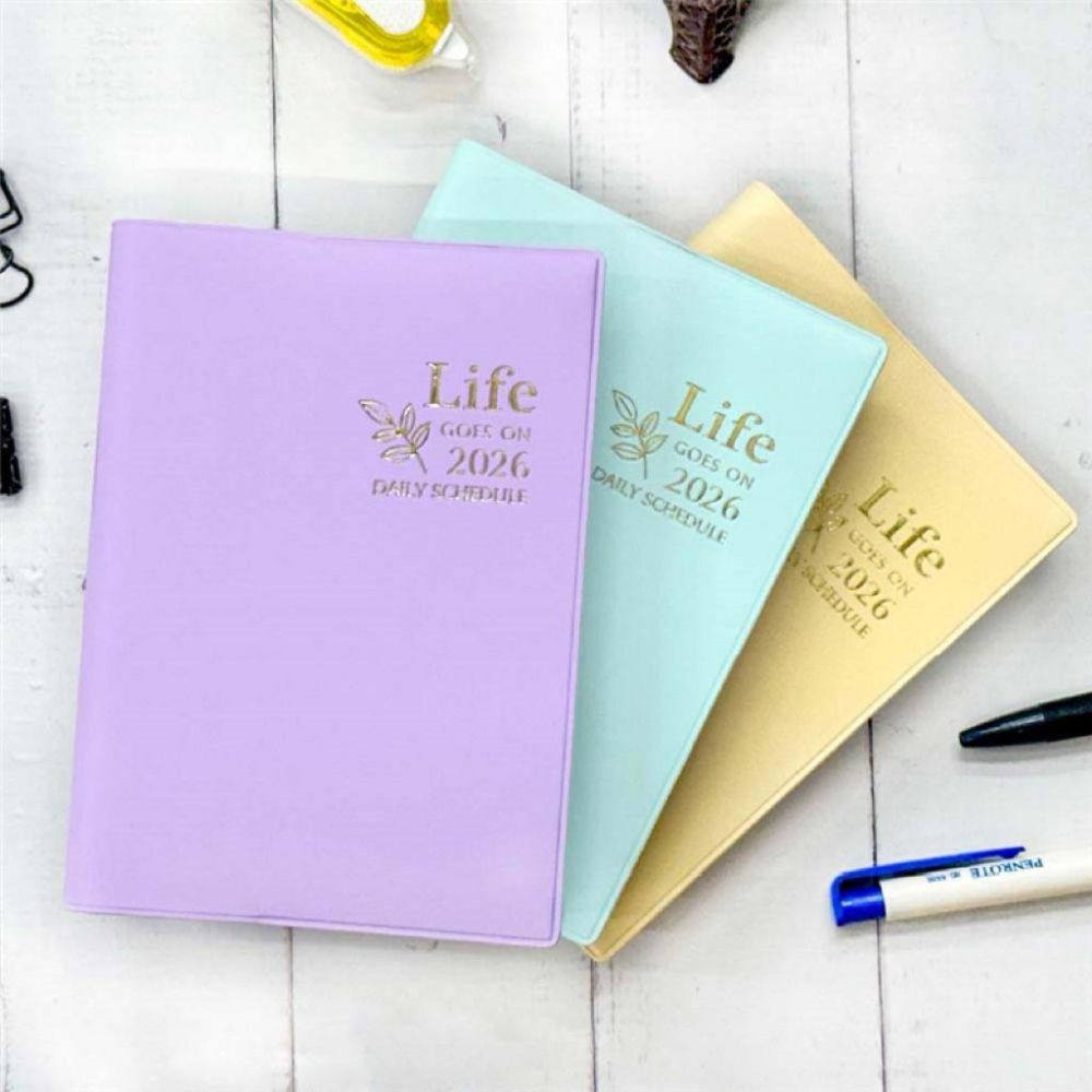 現貨正版 2026年 64K雙日誌 兩天一頁 工商日誌 效率手冊 手帳 YD2664 年度計劃 學習規劃 旅遊規劃-細節圖2