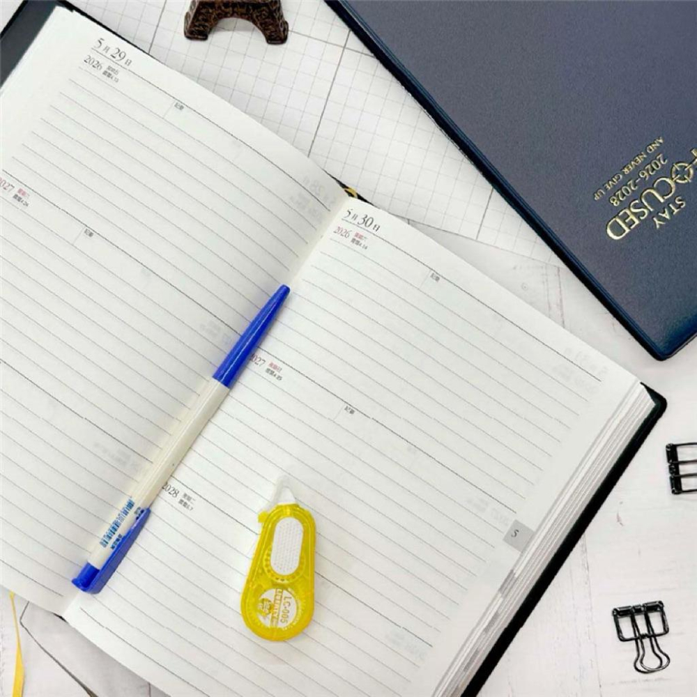 現貨正版 2026年 25K三年日誌 一天一頁 工商日誌 效率手冊 手帳 YD2625Y 年度計劃 學習規劃 旅遊規劃-細節圖3