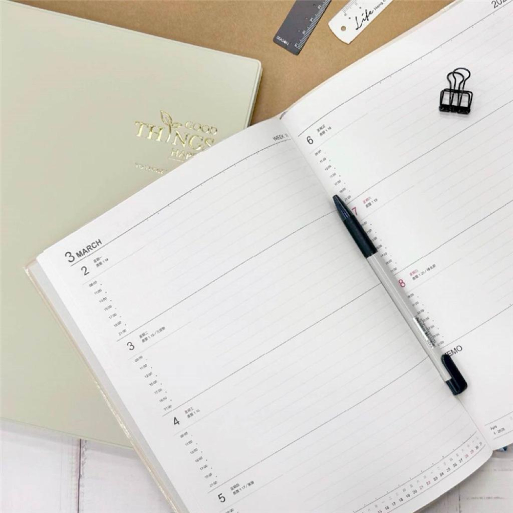 現貨正版 2026年 16K超值週誌D 一週二頁 工商日誌 效率手冊 手帳 YW2616D 年度計劃 學習規劃 旅遊規劃-細節圖3