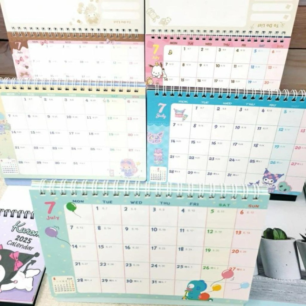 現貨正版 2026年 三麗鷗 三角桌曆 酷洛米 B6桌曆 雙子星 帕恰狗 美樂蒂 kitty行事曆 行程備忘錄 台灣節日-細節圖7