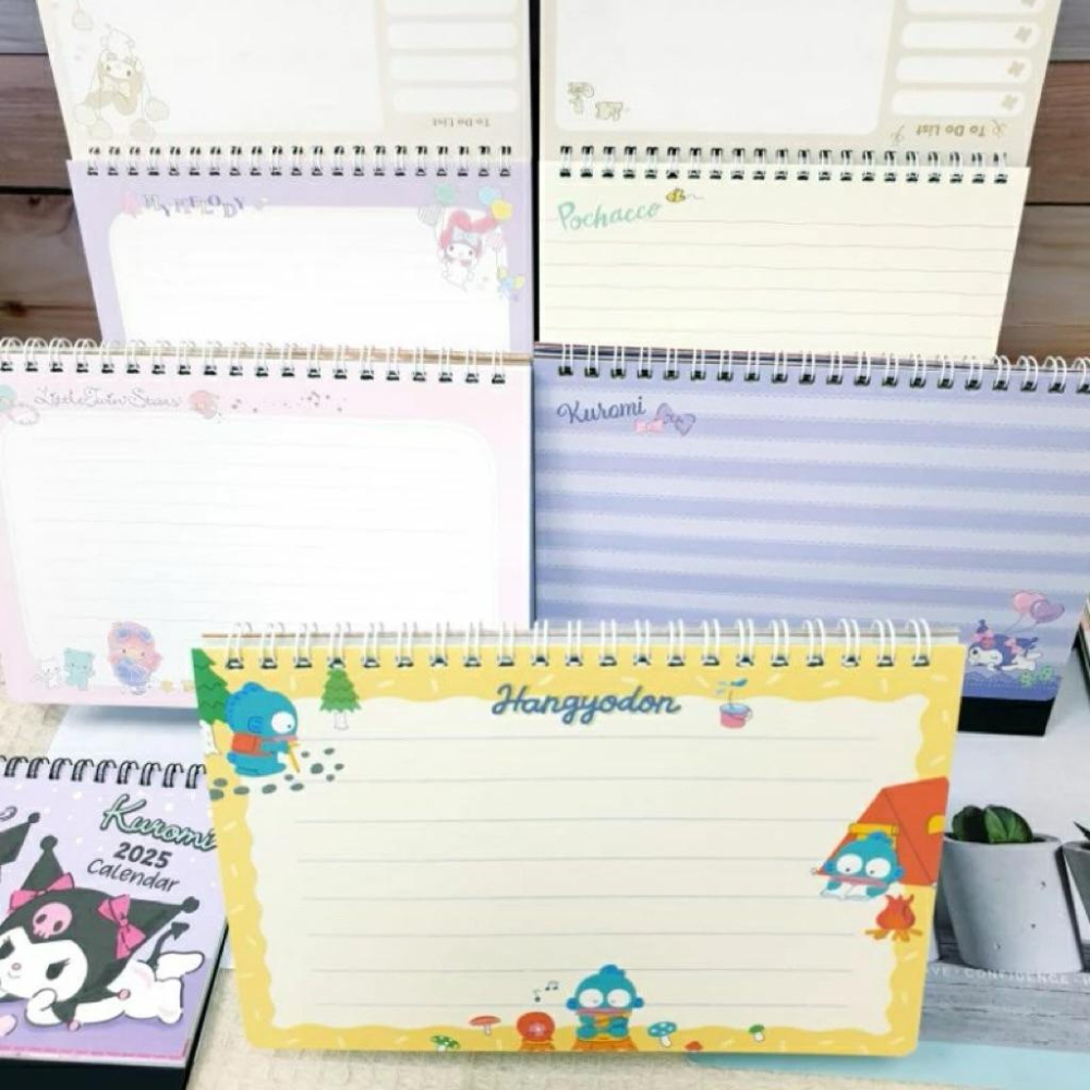 現貨正版 2026年 三麗鷗 三角桌曆 酷洛米 B6桌曆 雙子星 帕恰狗 美樂蒂 kitty行事曆 行程備忘錄 台灣節日-細節圖9