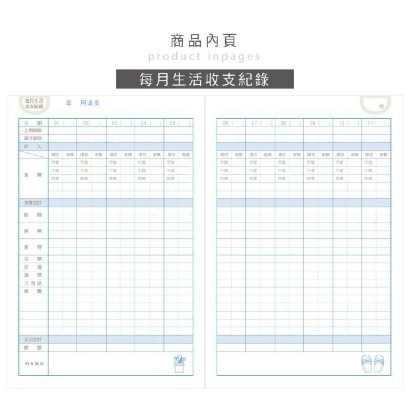 現貨正版 小呸角 32K家庭計畫收支本 家計簿 32k 定頁家計本 附夾鏈袋 記帳本 月計畫表 收支週計畫 年度收支總表-細節圖7