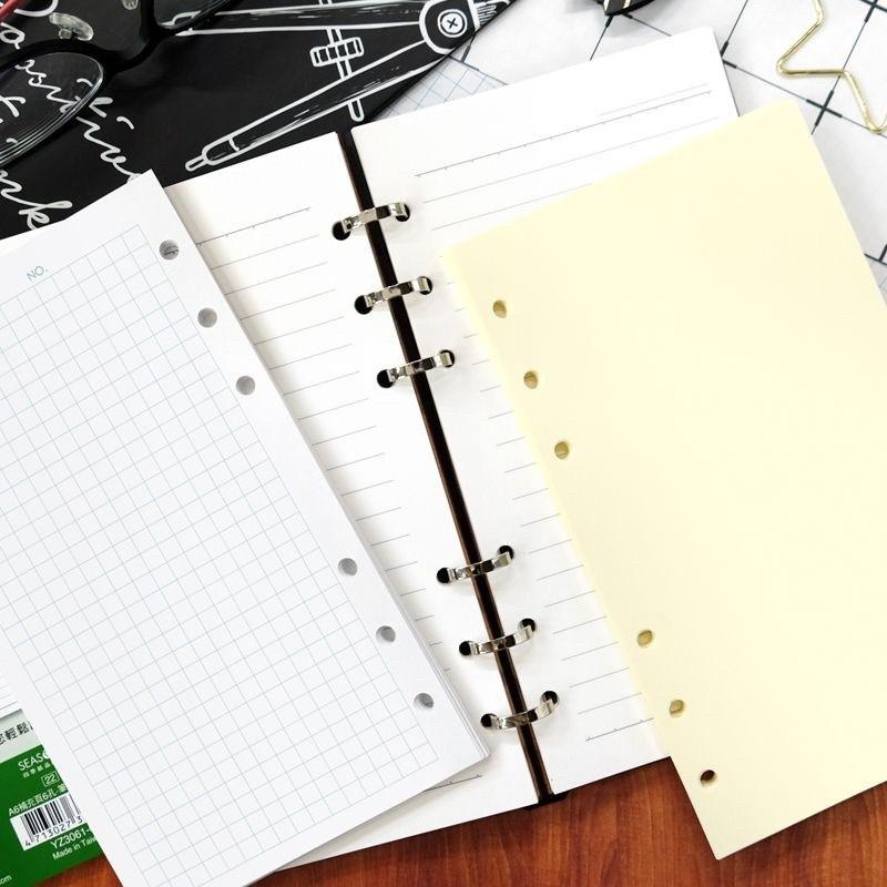 現貨正版 活頁紙 手冊內頁 A6補充頁6孔 筆記 空白 橫線 方格 萬用手冊內頁 記事本 memo 規劃 企劃 年度計劃-細節圖8