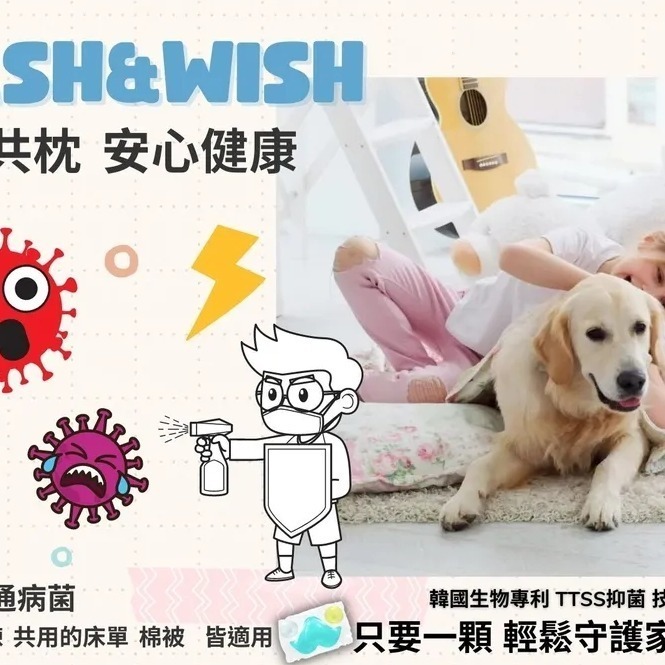 Wash&Wish微笑萌寵洗滌球 毛孩衣物  頸圈  床單  寢具 抗菌 除臭 柔軟 清潔 四合一 洗衣球 超優惠-細節圖3