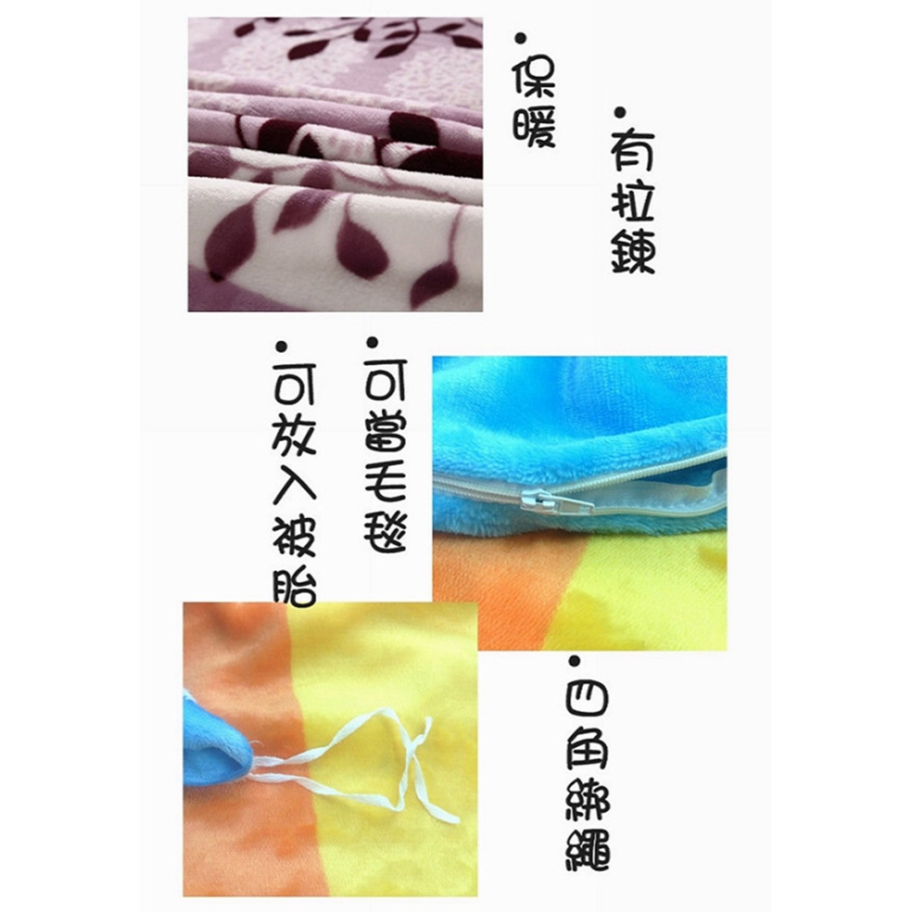 雙人法蘭絨床包組 法蘭絨雙人被套+鋪棉床包+枕頭套x2 法萊絨床包組【簡單生活館】-細節圖2
