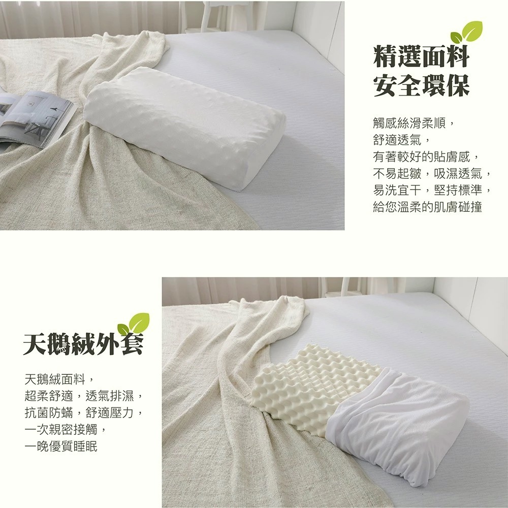 工學式乳膠枕 頸部支撐型乳膠枕 M型乳膠枕頭 100%天然乳膠 1顆裝【簡單生活館】-細節圖4