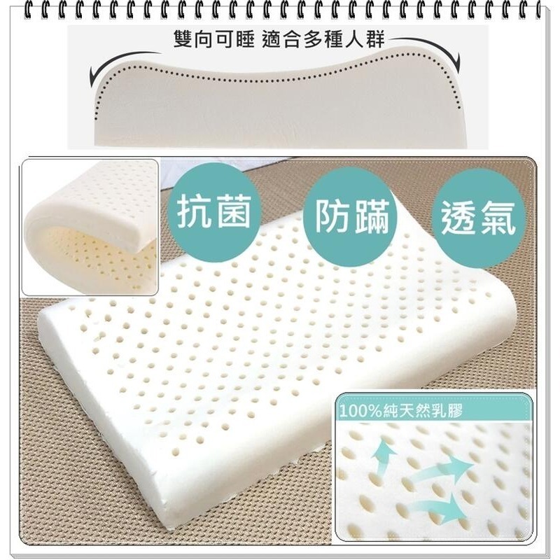 兒童乳膠枕 兒童枕頭 兒童乳膠枕頭 人體工學透氣舒適 5~12歲適用【簡單生活館】-細節圖4
