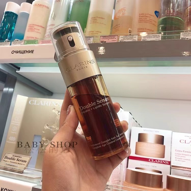 全新CLARINS 克蘭詩超級精華-黃金雙激萃50ML 100ML 國內現貨  賦活修復精華露 黃金雙萃 雙萃精華-細節圖2