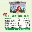 雞肉佐菠菜雞湯 80g