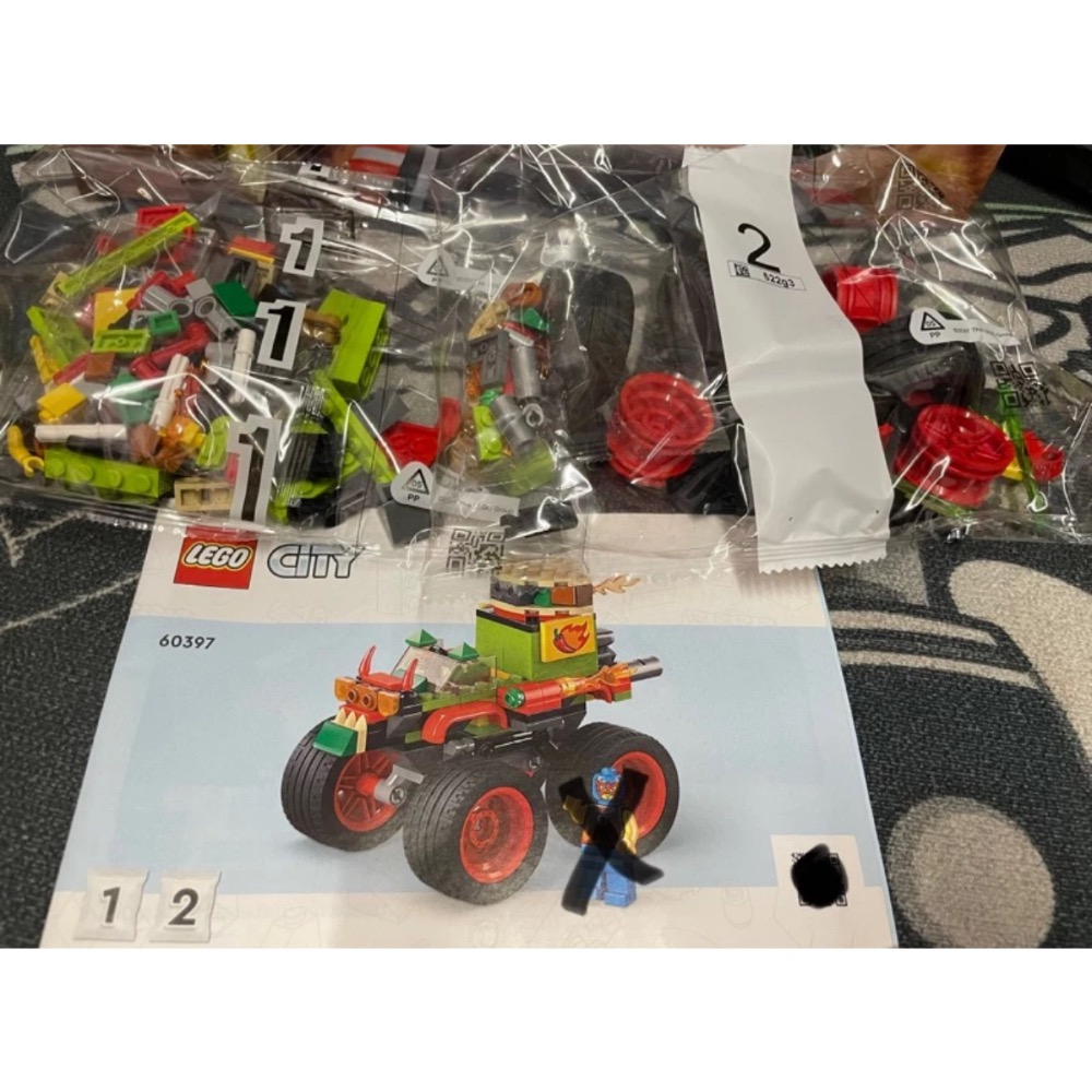 「輕鬆購」樂高 LEGO 60397 怪獸卡車大賽 拆售-細節圖2