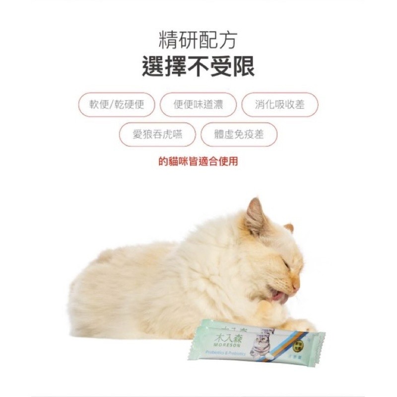 【Blue Cat】現貨 MORESON 木入森 貓咪活菌寶 木入森活箘寶 木入森益生菌 2g-15入/30入-細節圖7