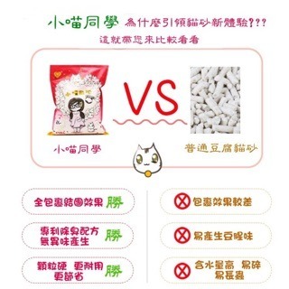 【寵幸】小喵同學 豆腐貓砂 6L 貓砂 細砂 除臭 凝結 包覆性強貓砂 寵物用品 貓用品 寵物貓砂 推薦 除臭豆腐砂-細節圖2