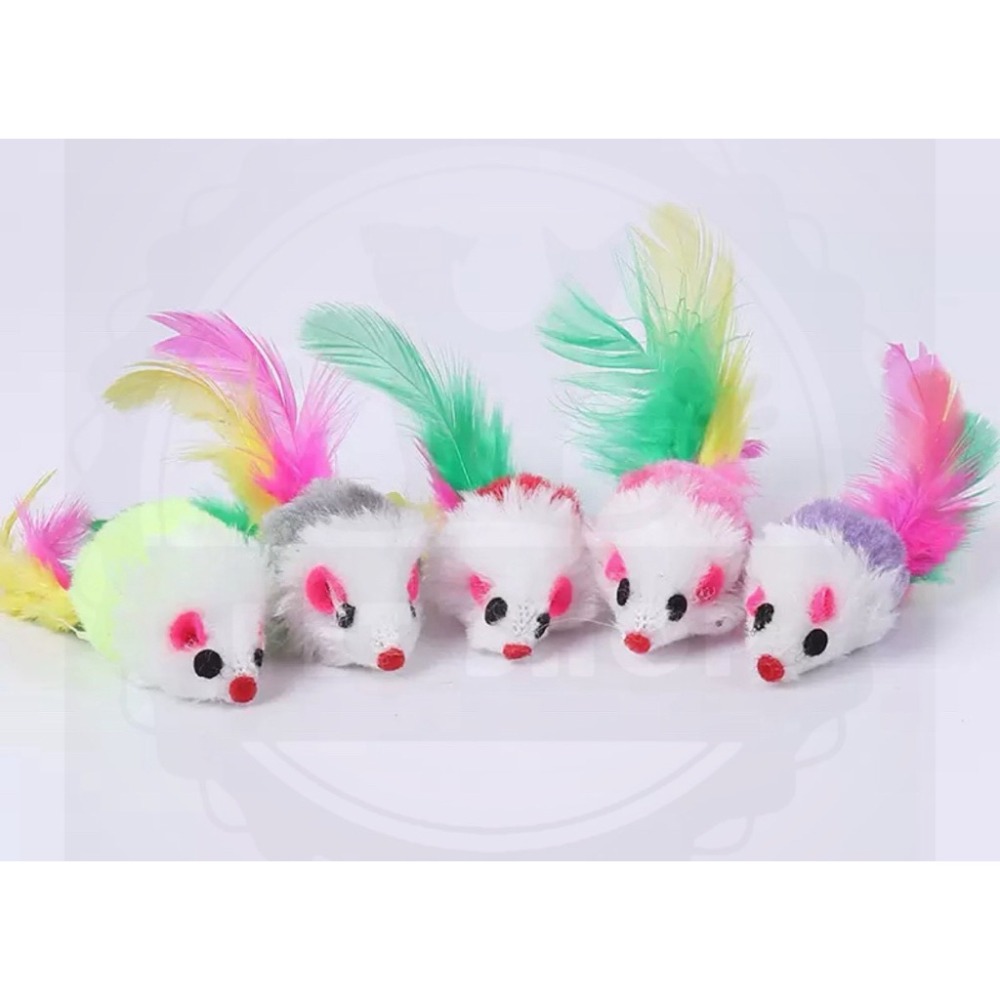 響石彩色羽毛鼠（顏色隨機）