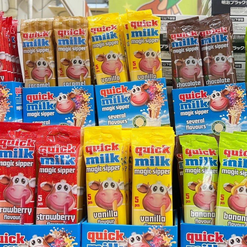 🔥現貨🔥 日本代購 Felfoldi 魔法吸管 （6gx5入） 草莓/巧克力/香草/焦糖/香蕉-細節圖2