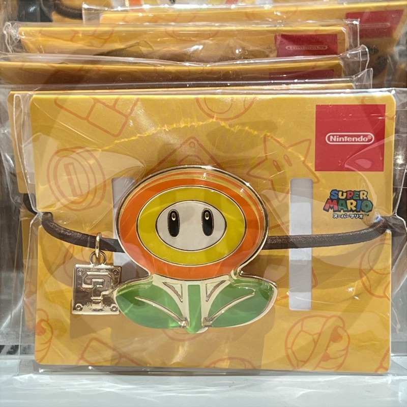🔥現貨🔥 日本代購 Nintendo 任天堂專賣店 髮圈 奇諾比奧/無敵星星/火焰花-規格圖1