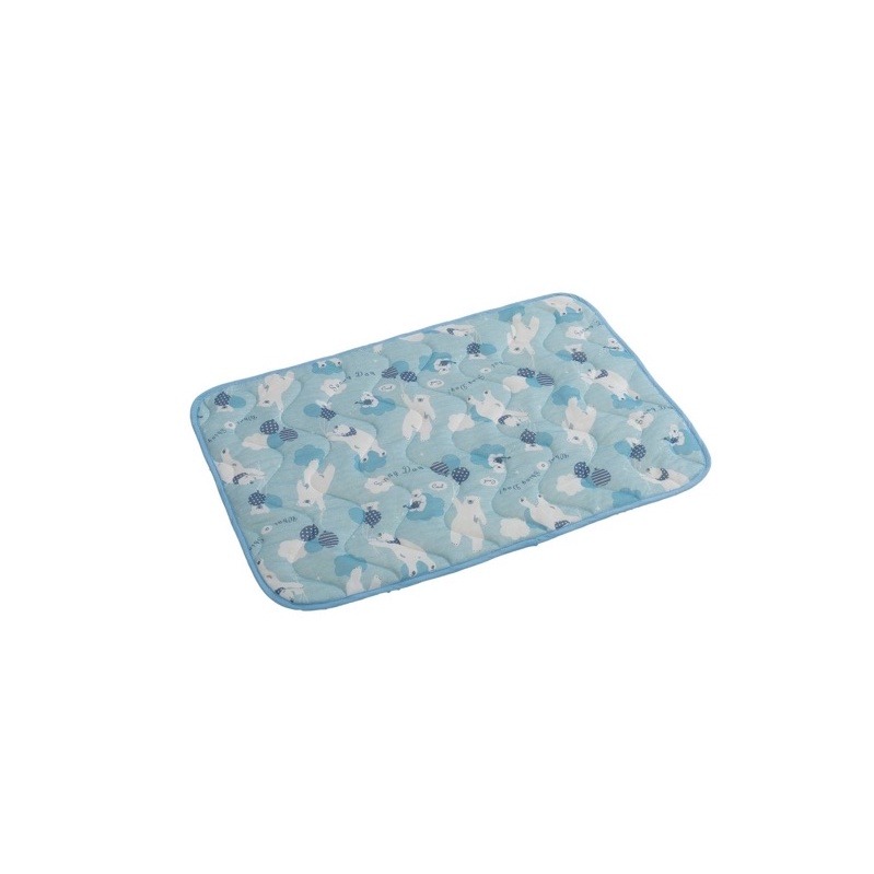 【寵幸】🔥超取免運🔥 DOGFEET抗菌白熊涼感透氣被 S/M 藍/粉 犬貓適用 散熱墊 寵物涼墊 涼床 貓狗 睡床-規格圖1
