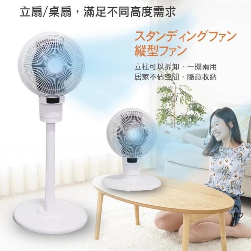 開立電子發票❤️旺德 ISITO 3D全方位渦流循環風扇 IS-20E05FC 立扇 桌扇 露營風扇 循環扇 DC風扇-細節圖4
