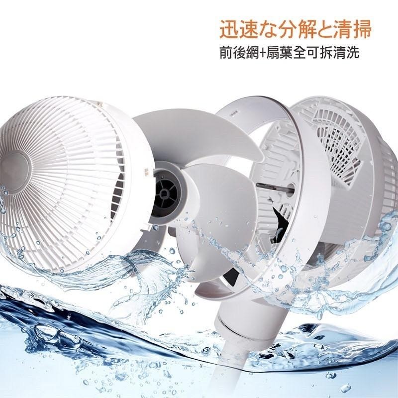 開立電子發票❤️旺德 ISITO 3D全方位渦流循環風扇 IS-20E05FC 立扇 桌扇 露營風扇 循環扇 DC風扇-細節圖6