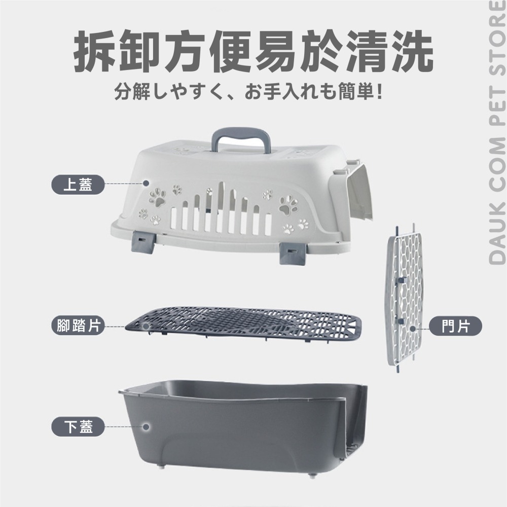 日日貓屋｜外出航空寵物箱｜符合IATA航空標準｜機車可載｜通風透氣彈簧式門-細節圖5