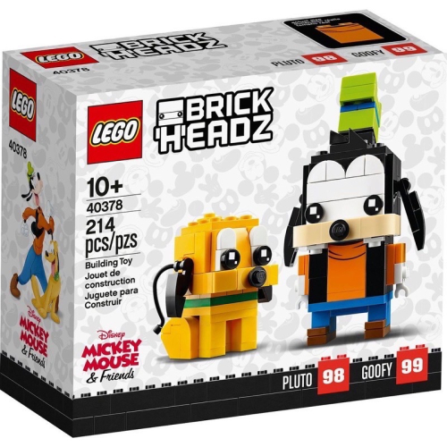 《狂樂玩具屋》 LEGO 40378 迪士尼BrickHeadz Goofy and Pluto 高飛＆布魯托