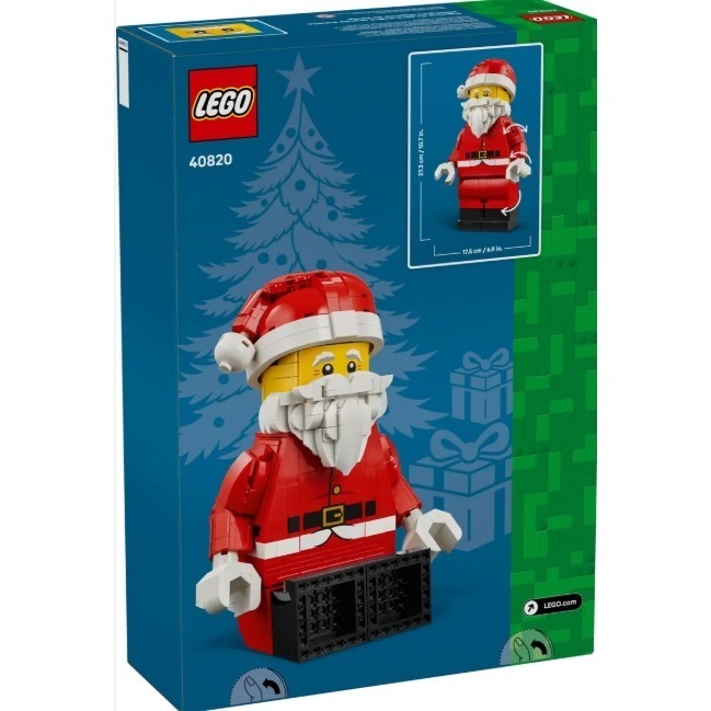 《狂樂玩具屋》LEGO 40820 放大版耶誕老人人偶-細節圖3
