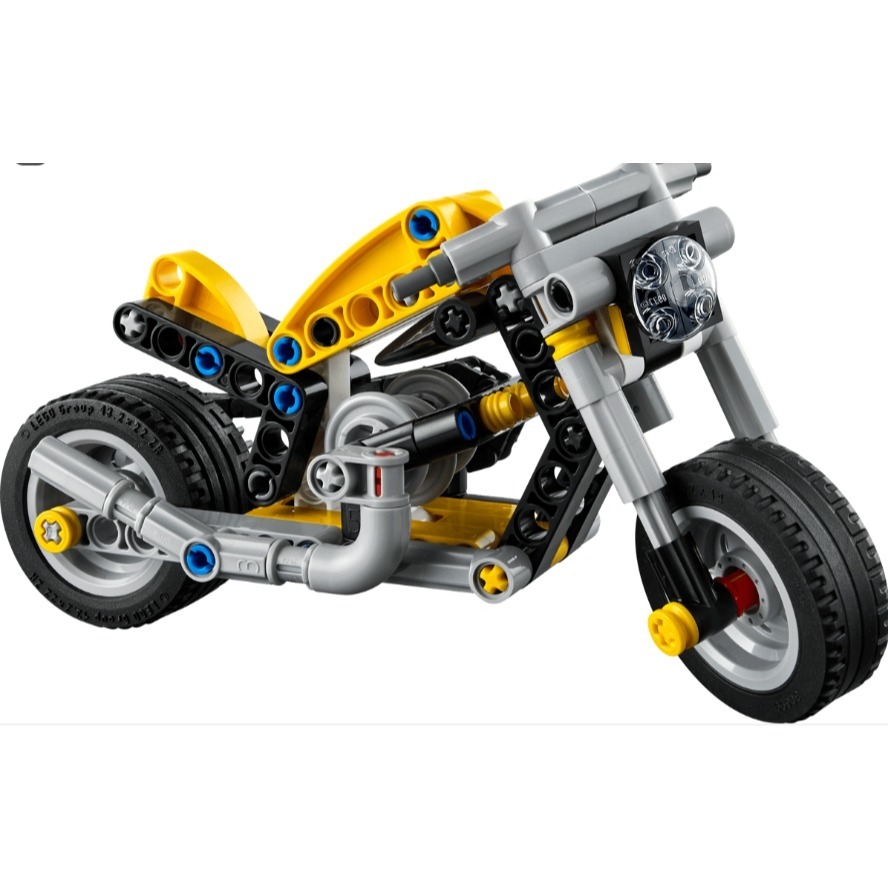 《狂樂玩具屋》 LEGO 42225 Technic-黃色摩托車-細節圖2