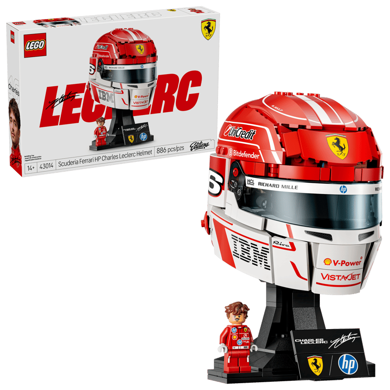 《狂樂玩具屋》  LEGO 43014 Editions Sports-夏爾·勒克萊爾頭盔-細節圖2
